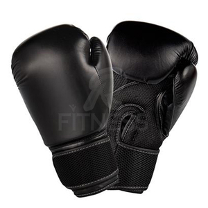 RC Fitness Wear Leather Boxing Gloves Non-Slip Palm Premium Padding Reinforced Wrist <b>Strap</b> Secure Hook Loop Closure Customized - Product Image 3