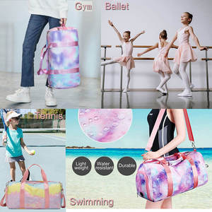 Sac de sport Galaxy Print en polyester avec fermeture éclair et compartiment séparé pour chaussures - Product Image 6