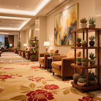 Lüks Dokuma Axminster Halı Ruloları Ticari Otel Koridor Döşemesi Yangın Geciktirici Duvardan Duvara Halı