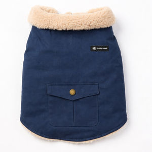 Ropa para Mascotas de Estilo Clásico, Venta Directa, Chaquetas sin Mangas con Forro Interior de Sherpa y Cierre de Botones - Product Image 5