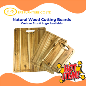 Premium Reversible Acacia Wood Cutting Board Thick Solid Wooden Chopping Board <b>Kitchen</b> Butcher Block Durable Eco Friendly OEM - Product Image 6