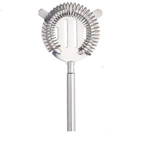 Direct Sales Professional Bartender Stainless Steel Cocktail Strainer for Mocktail Wine Drinks Hawthorne Rod <b>Bar</b> Strainer - Product Image 1
