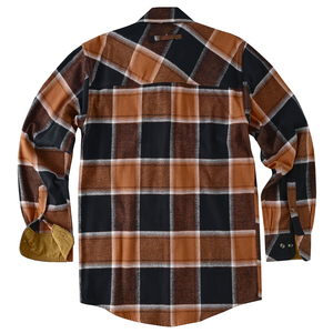 Chemise en flanelle à carreaux épaisse pour homme, manches longues, boutonnée, en coton, décontractée, brossée, douce, chaude, style workwear, coupe oversize - Product Image 5