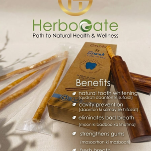 Premium Natural Organic Miswak Dental Stick Pack of Five Herbal Oral Care Sticks with Wooden Holder Miswak For <b>Tooth</b> Whitening - Product Image 5