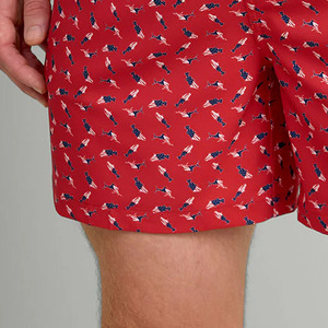 กางเกงขาสั้นชายหาดลำลองผ้าแคนวาสเอวกลางยืดหยุ่นรุ่นล่าสุด โลโก้สั่งทำได้ โพลีเอสเตอร์ 100% ระบายอากาศได้ดี MOQ ต่ำ ป้องกันแบคทีเรีย - Product Image 4