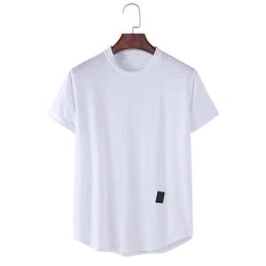 Chemise Homme Grande Taille à Manches Courtes Unie, Col Rond, Coupe Ample, en Coton Respirant, Style Urbain, pour l'Été - Product Image 5