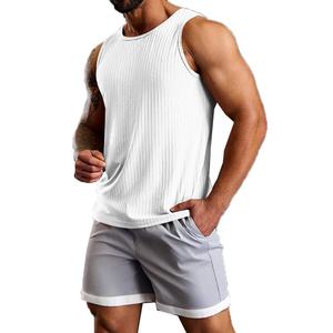Camiseta sin mangas para hombre OEM, de algodón grueso, deportiva, para gimnasio, pedido al por mayor, precio de fábrica - Product Image 3