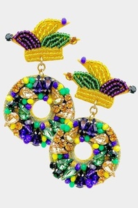 Boucles d'oreilles pendantes légères au design unique, style fantaisie Fiesta, motif cactus perlé et sombrero, pour femmes et filles - Product Image 4