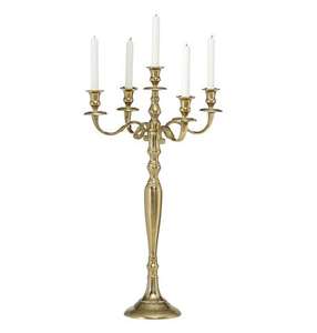 Nouveau style de chandelier en métal à 5 bras finition or, idéal pour la décoration de la maison et les centres de table de mariage, chandelier de sol. - Product Image 6