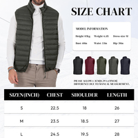 Veste sans manches en duvet de canard pour homme, taille régulière, personnalisée avec logo imprimé, respirante, légère, pour l'hiver