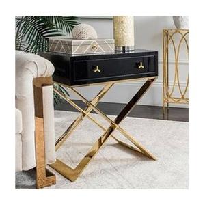 Trending Sale Premium Gold <b>Side</b> <b>Table</b> with Black Drawer <b>Sofa</b> <b>End</b> <b>Table</b> for Living Room, Drawing Room, Office Coffee <b>Table</b> - Product Image 1