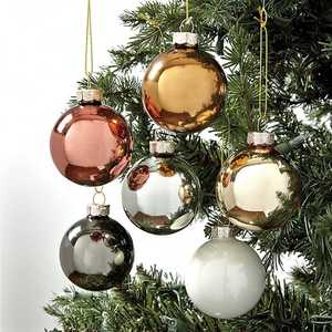 Pink <b>Mirror</b> <b>Ball</b> Christmas Ornament Modern Decor Durable Metal Finish - Product Image 6