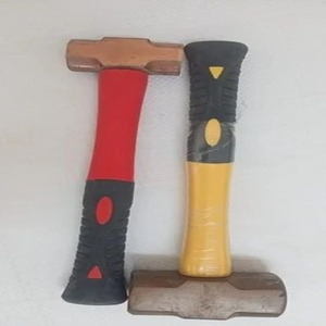 Marteau de démolition en cuivre de qualité industrielle, anti-étincelles, outil de sécurité, manche en fibre de verre ou en bois - Product Image 1