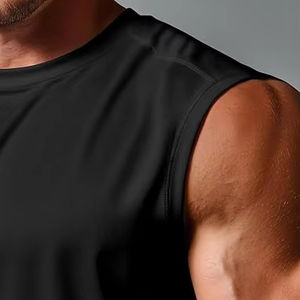 Camiseta Deportiva sin Mangas de Secado Rápido y Ajuste Ceñido para Baloncesto, Entrenamiento, Running, Transpirable, Chaleco para Hombre - Product Image 1