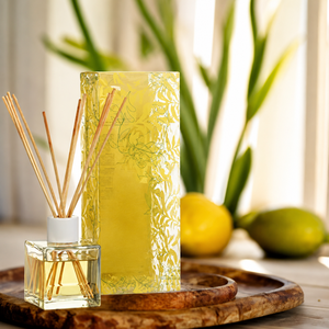 Diffuseur de parfum d'ambiance à marque privée, senteur citronnelle, avec bâtonnets en rotin, ensembles personnalisables en gros, lavande et eucalyptus - Product Image 4