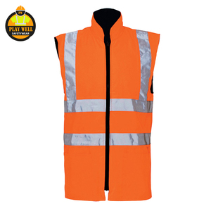 Chaleco Reflectante de Alta Visibilidad Personalizado al por Mayor para Construcción, Tejido de Poliéster, Chaleco de Seguridad con Logotipo - Product Image 2