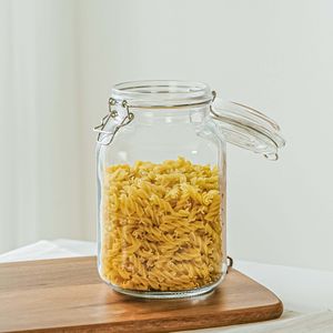 67 oz coperchio di vetro del coperchio di stoccaggio contenitore elegante barattolo di vetro per ingredienti secchi e conservazione degli alimenti - Product Image 4