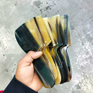 หวีทำมือจากเขาควายและวัวแท้ พร้อมซองหนังอย่างดี ราคาขายส่ง - Product Image 6