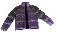 Effets lumineux LED électroniques à changement de couleur qui brillent dans le noir, design de pluie de météores, futuriste, décontracté d'hiver, imperméable en nylon