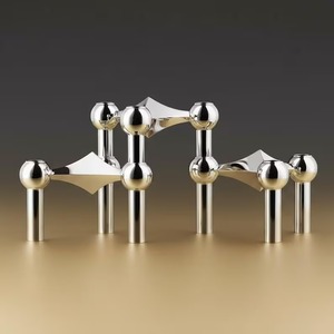 Portavelas Metálico Ecológico Hecho en India para Decoración Moderna del Hogar y Bodas, Celebración de Cumpleaños - Product Image 3