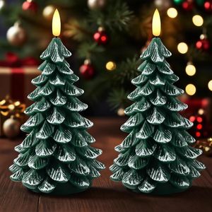 Decorazioni Natalizie da Interno Candele LED Senza Fiamma a Batteria per Albero di Natale con 6 Ore di Autonomia - Product Image 1