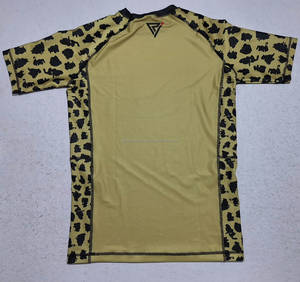 RILL INTERNATIONAL T-shirt de compression à manches courtes pour homme, à carreaux orange, à séchage rapide, pour le sport - Product Image 5