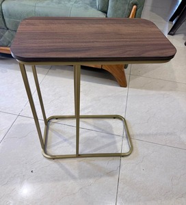 Heavy Duty Iron Metal <b>Side</b> <b>Table</b> with Display Stand for Living Room <b>Sofa</b> C Type <b>Table</b> or Bed <b>Side</b> Stand Backless Design - Product Image 1