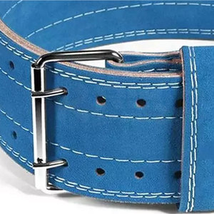 Customized Logo High Quality Gym Fitness Workout Power Weight Lifting Cowhide Power <b>Belt</b> For Adult - Product Image 2