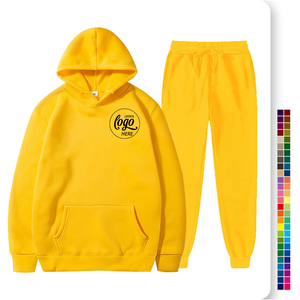 Conjunto Deportivo para Hombre, Color Sólido, 205G, 3XL, de Alta Calidad, con Logotipo Personalizado, Talla Grande, para Otoño, para Correr - Product Image 1