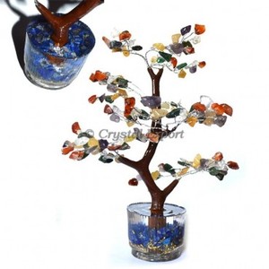 Green Aventurine 300 <b>Chips</b> Tree - Money Tree Copper Wire Green Aventurine Tree for Home Decoration - Product Image 6