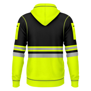 Chaqueta de Seguridad de Poliéster Impermeable y Transpirable de Alta Visibilidad con Certificación CE, Ropa de Trabajo con Cinta Reflectante, Forro Cálido y Protección Contra el Viento - Product Image 3