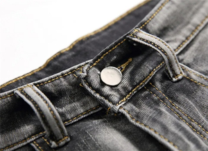New Men Fashion Stretch Causal Short <b>Jeans</b> Denim Shorts Blue Black Denim Swear Mens Shorts Casual Knitted Denim Shorts - Product Image 6
