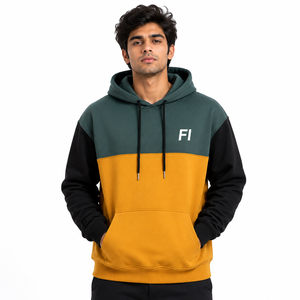 Sweat-shirt à capuche personnalisé pour homme, en molleton, avec logo brodé sur le devant, poche, coupe classique, streetwear décontracté, Y2K, fournisseur OEM USA - Product Image 1