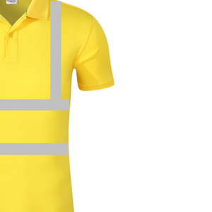 Camiseta Polo de Poliéster Amarillo de Alta Visibilidad Soban Personalizada, Ropa de Trabajo de Seguridad Reflectante de Secado Rápido, Certificación CE, Manga Corta, Unisex - Product Image 4