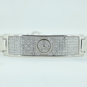 Half Circle Moissanite <b>Bangle</b> <b>Bracelet</b> 925 Sterling <b>Silver</b> Rhodium Plated for Women Wedding Gift - Product Image 6