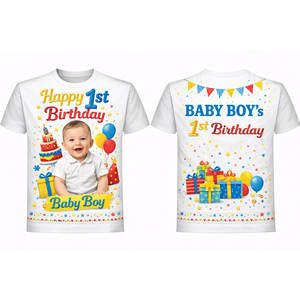 Camiseta de Algodón Grueso de Primera Calidad, Personalizada para Eventos, Unisex, Camisetas con Estampado para Cumpleaños y Ceremonias - Product Image 6