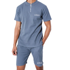 Summer Two Gym Fitness Shorts Set Tracksuit Sweat Suits Unisex Set T Shirt Set for Men set Custom T Shirts With Logo Men Shorts - Product Image 1