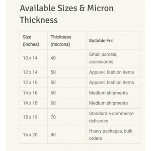 Sacs d'expédition pour vêtements en polyéthylène écologiques, durables, biodégradables et compostables, grande taille, personnalisables - Product Image 6