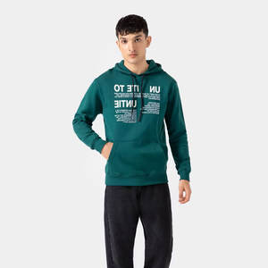 Sudadera con capucha unisex de algodón de 450 g/m² con logotipo personalizado, cierre completo, estilo oversize, para hombre, con forro, para invierno. - Product Image 2