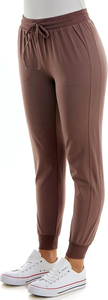 Jogging en molleton de coton chaud avec doublure intérieure douce, bas de pantalon élastiques et mouvements fluides pour l'hiver, pantalon de survêtement pour femme. - Product Image 5
