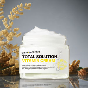 Differ&Deeper Total Solution - Crema Vitamínica de 70 ml, Aclara las Manchas Oscuras, Cuidado Radiante y Luminoso, Antienvejecimiento, K-Beauty, Cuidado de la Piel Dérmica - Product Image 1