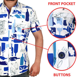 Nueva Camiseta Hawaiana para Hombre Cosida a Medida, Cómoda, Antiarrugas, Calidad Premium, Precio al por Mayor - Product Image 4