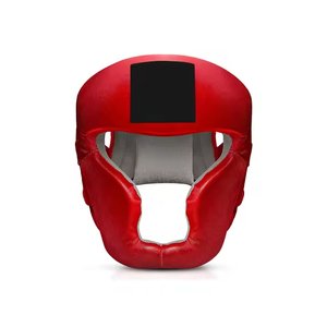 ราคาโรงงานโดยตรง ชุดป้องกันศีรษะสำหรับชกมวย พร้อมเคลือบโลหะ หนังวัวแท้และวัสดุโฟม สำหรับฝึกซ้อม MMA/ซานด้า-ป้องกันการบาดเจ็บ - Product Image 1