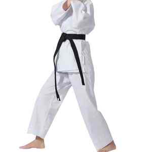 Uniformes Profesionales de Karate para Entrenamiento y Competición con Impresión de Logotipo Personalizado, 100% Algodón, Color Blanco - Product Image 4
