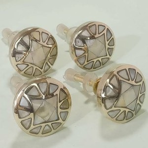 Brass Round Cabinet <b>Knob</b> with Mother of Pearl Inlay Modern Design <b>for</b> Kitchen <b>Dresser</b> Drawer Wardrobe <b>knobs</b> handle Usage - Product Image 5