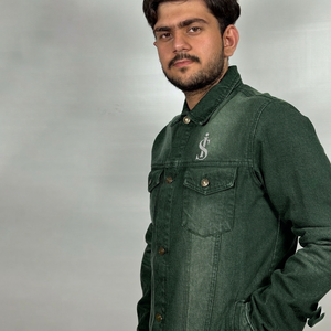 Vestes en jean élégantes de qualité supérieure, vente en gros, veste en coton pour homme, impression de logo personnalisée, veste en jean décontractée pour homme - Product Image 3