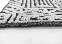 Tapis en peluche tuftés à la main, plats et à poils longs |   Tapis décoratifs élégants pour salon, chambre, salle à manger et entrée