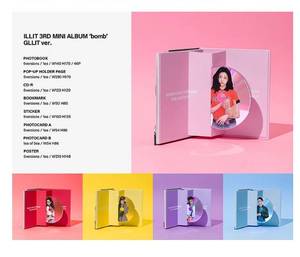 อัลบั้มมินิชุดที่ 3 ของ ILLIT [bomb] (รุ่น GLLIT) แผ่นซีดีเพลงเคป๊อป กระดาษ พลาสติก ภาษาเกาหลี ทุกวัย รุ่น BW-223 เกาหลีใต้ - Product Image 3