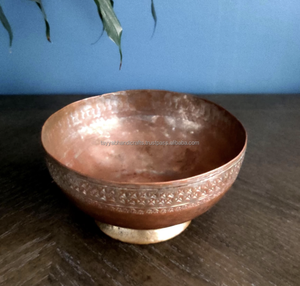 Copper Serving Bowl Tableware Serving Bowl for Dinnerware Serving Bowls from India - Product Image 3