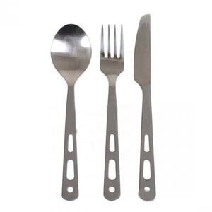 High Quality Silverware <b>Travel</b> Wedding Silver Mirror Polished <b>Cutlery</b> Set Stainless Steel Flat Handle <b>Cutlery</b> Set - Product Image 5